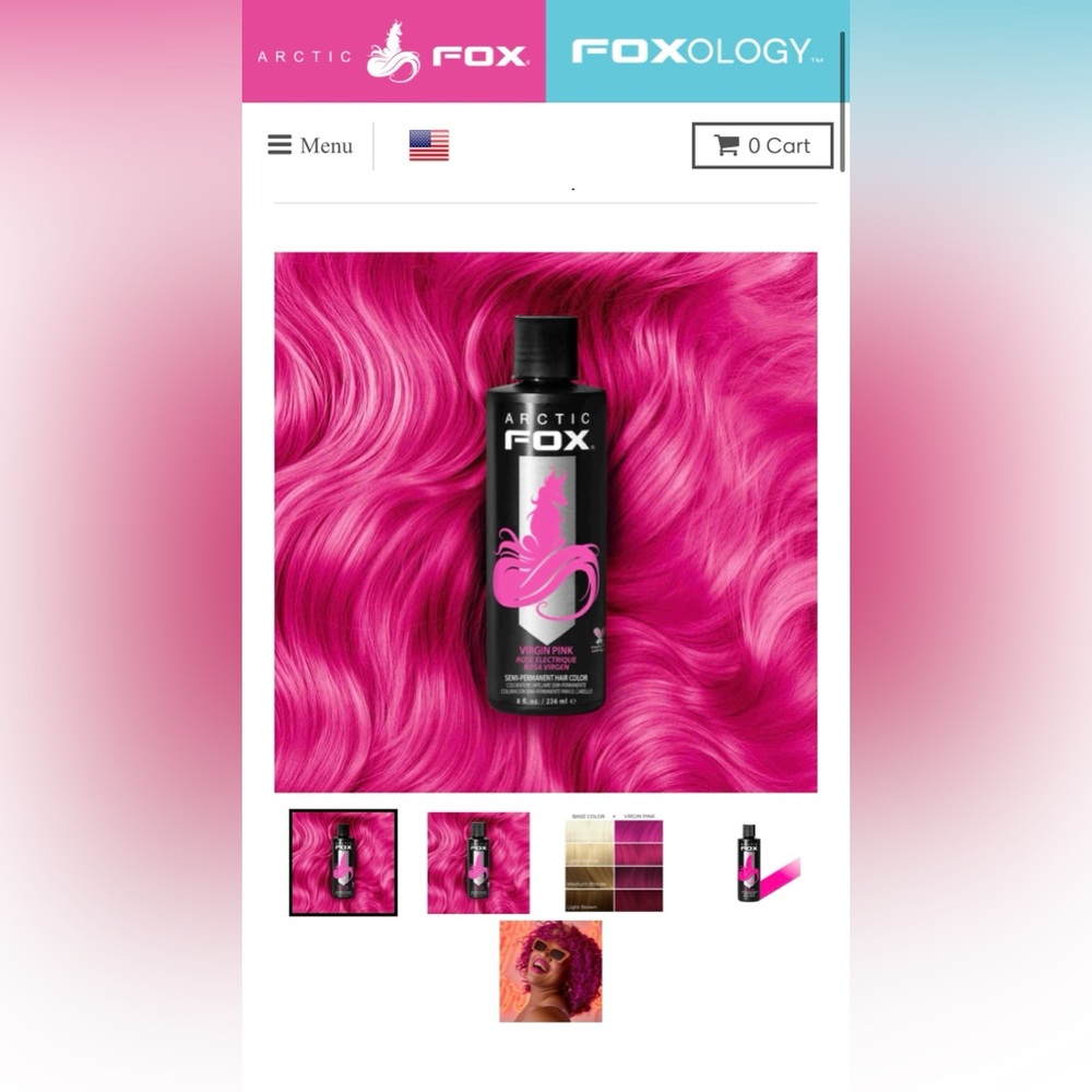 Bundle of Arctic Fox Hair Dye